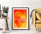 Abstract Artwork Fire Red Print or Framed Wall Art for Wall Decor Q Framed Canvas Artwork